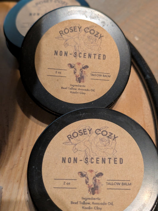 Non-Scented tallow balm 2oz jar