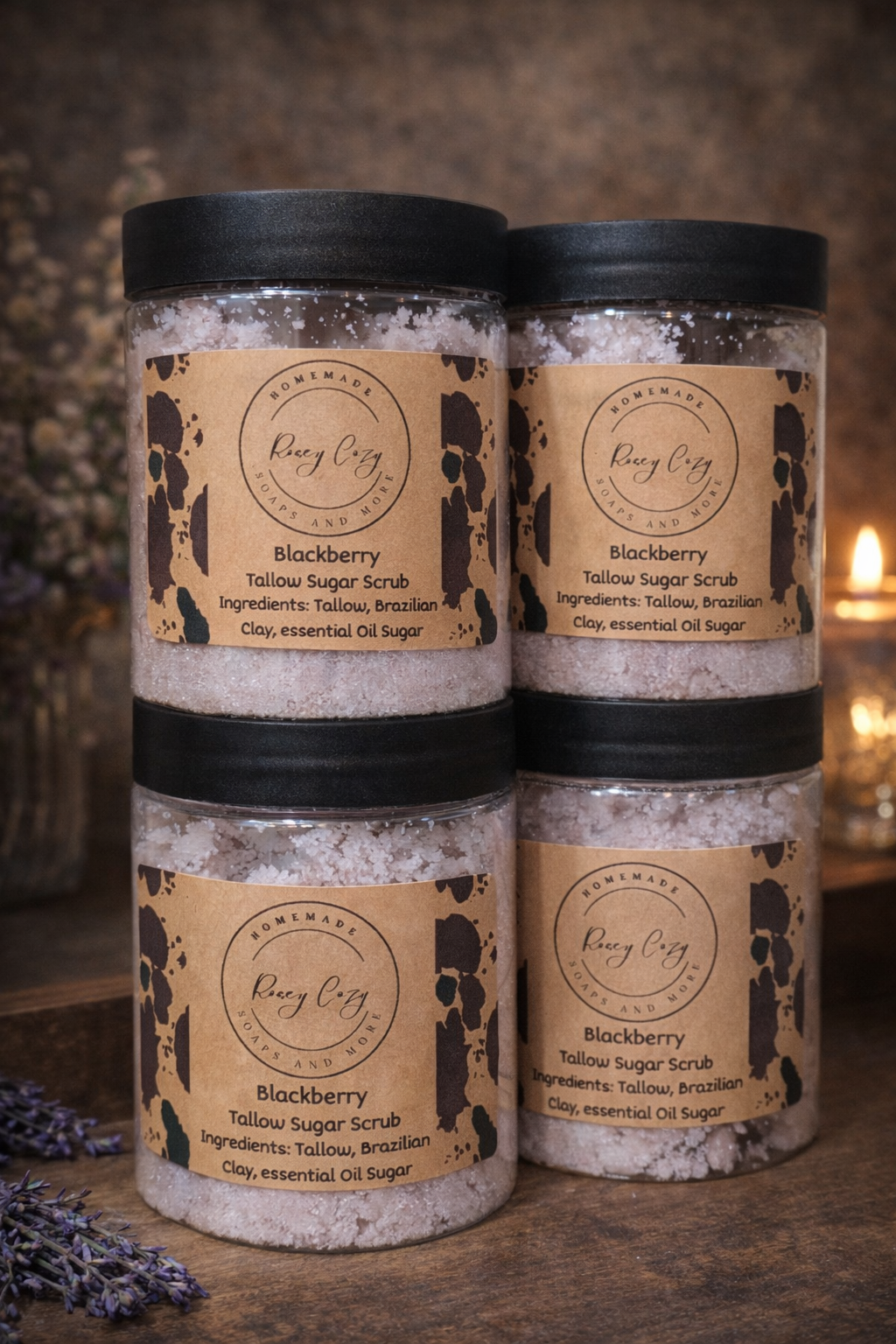 Blackberry Tallow Sugar Scrub