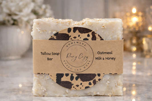 Oatmeal Milk & Honey Tallow Soap Bar